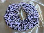 Satin Lined Sleeping Bonnet - No Frizz Healthy Hair Bonnet - Protect Curly Hair Bonnet - Gold/Pink Leopard
