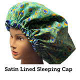 Microwavable Deep Conditioning Heat Cap  - Washable - with matching Sleeping Bonnet - Jade