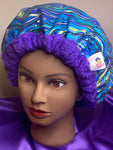 Self Care - Deep Conditioning Heat Cap -Microwavable Thermal Cap - Natural Hair Product - Hair Repair Treatment Cap - Golden Waves
