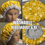 Deep Conditioning Heat Cap - Natural Hair Product - Curly Hair Product - Washable Steam Cap - Flaxseed Cap - Thermal Cap  - Dandelion