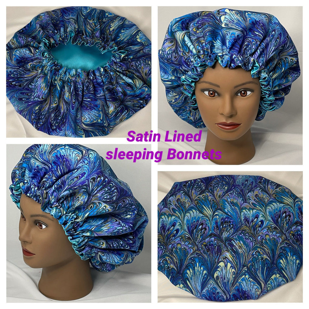 Satin Lined Sleeping Bonnet - healthy hair - No Frizz Healthy Hair