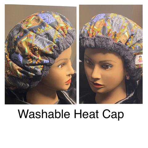 Microwavable Heat Cap - Curly Hair Product - Deep Conditioning Heat Cap - Hair Growth - Flaxseed Cap - Thermal Cap -Marvel Black Panther