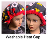 Microwavable Heat Cap - Curly Hair Product - Deep Conditioning Heat Cap - Curly Hair Repair - Thermal Cap - African Samakaka