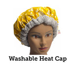 Deep Conditioning Heat Cap - Natural Hair Product - Curly Hair Product - Washable Steam Cap - Flaxseed Cap - Thermal Cap  - Dandelion