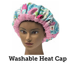 Washable Heat Cap - Microwavable Deep Conditioning Heat Cap - Self Care Product - Thermal Cap - My heart is in Paris