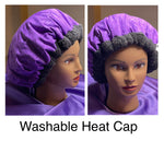 Natural Hair Product - Microwavable Deep Conditioning Heat Cap - Thermal Cap - Washable Heat Cap  - Self Care Product Purple Rain