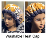 Curly Hair Deep Conditioning Heat Cap. Washable & Microwaveable Thermal Cap  - *made to order* - Wild Thing
