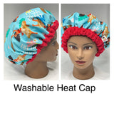 Microwavable Heat Cap - Curly Hair Product - Deep Conditioning Heat Cap - Curly Hair Repair - Thermal Cap - Moana - Kids & Adult Sizes