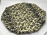 Satin Lined Shower Cap - Leopard - No Frizz - Longer Wash and Go - Shower Cap