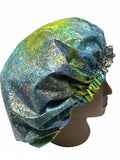 Satin Lined Sleeping Bonnet - Healthy Hair No Frizz Bonnet - Golden Showers