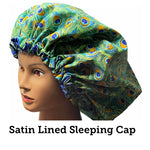 Satin Lined Sleeping Bonnet - Jade