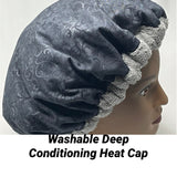 Microwavable Deep Conditioning Heat Cap - Natural Hair Repair - Thermal Steam Cap  - Natural Hair Product - Midnight