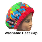Self Care - Deep Conditioning Heat Cap - Microwavable Thermal Cap  - Washable Thermal Cap - Marvel Heroes