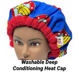 Microwavable Deep Conditioning Heat Cap - Thermal Cap - Natural hair Product - Low Porosity Hair Care - We are all Wonder Woman