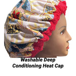 Microwavable Heat Cap - Curly Hair Product - Deep Conditioning Heat Cap - Curly Hair Repair - Thermal Cap - Wonder Woman Saves The Day