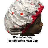 Heat Cap - Microwavable Deep Conditioning Heat Cap - Natural Hair Product - Self Care -Thermal Cap - Calling All Nurses