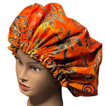 Satin Lined Sleeping Bonnet -  No Frizz Healthy Hair Satin Bonnet - Sunset