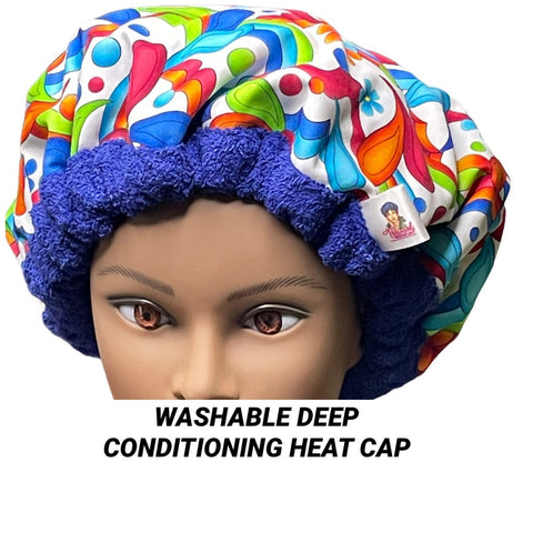 Thermal Cap - Deep Conditioning Heat Cap - Natural Hair Product - Washable Heat Cap -  Low Porosity Hair  - Hair Repair - Jubilee