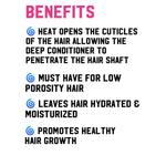 Curly Hair Product - Microwavable Heat Cap - Deep Conditioning Heat Cap - Curly Hair Repair - Thermal Cap- Puerto Rican Rhythm