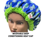 Deep Conditioning Heat Cap - Curly Hair Product - Microwaveable Thermal Cap  - Washable Heat Cap - Pineapples