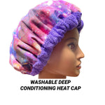 Heat Cap - Hair Repair - Deep Conditioning Heat cap Washable Microwavable Heat Cap - Natural Hair Product - Thermal Steam Cap  - Universe