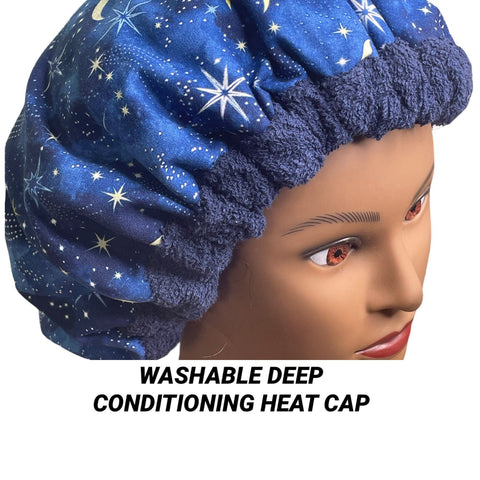 Natural Hair Product - Microwavable Heat Cap - Deep Conditioning Heat Cap - Curly Hair Repair - Thermal Cap - Love You To the Moon and Back