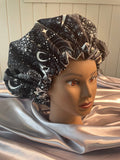 Microwavable Deep Conditioning Heat Cap  - Washable - with matching Sleeping Bonnet Moon Glow