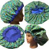 Microwavable Deep Conditioning Heat Cap  - Washable - with matching Sleeping Bonnet - Jade