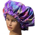 Microwavable Deep Conditioning Heat Cap  - Washable - with matching Sleeping Bonnet - Tropical Pineapples