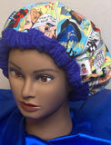 Microwavable Deep Conditioning Heat Cap  - Washable - with matching Sleeping Bonnet - Comic