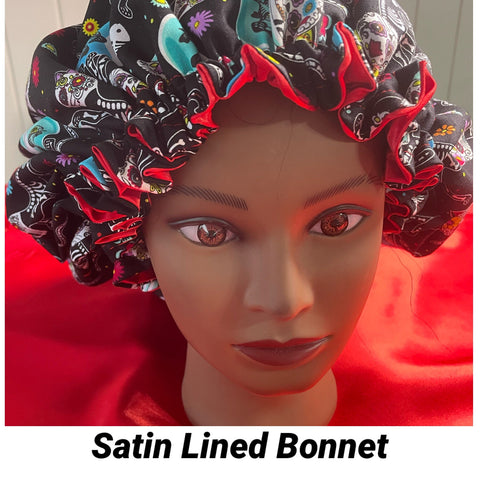 Satin Lined Sleeping Bonnet - Healthy Hair No Frizz Bonnet